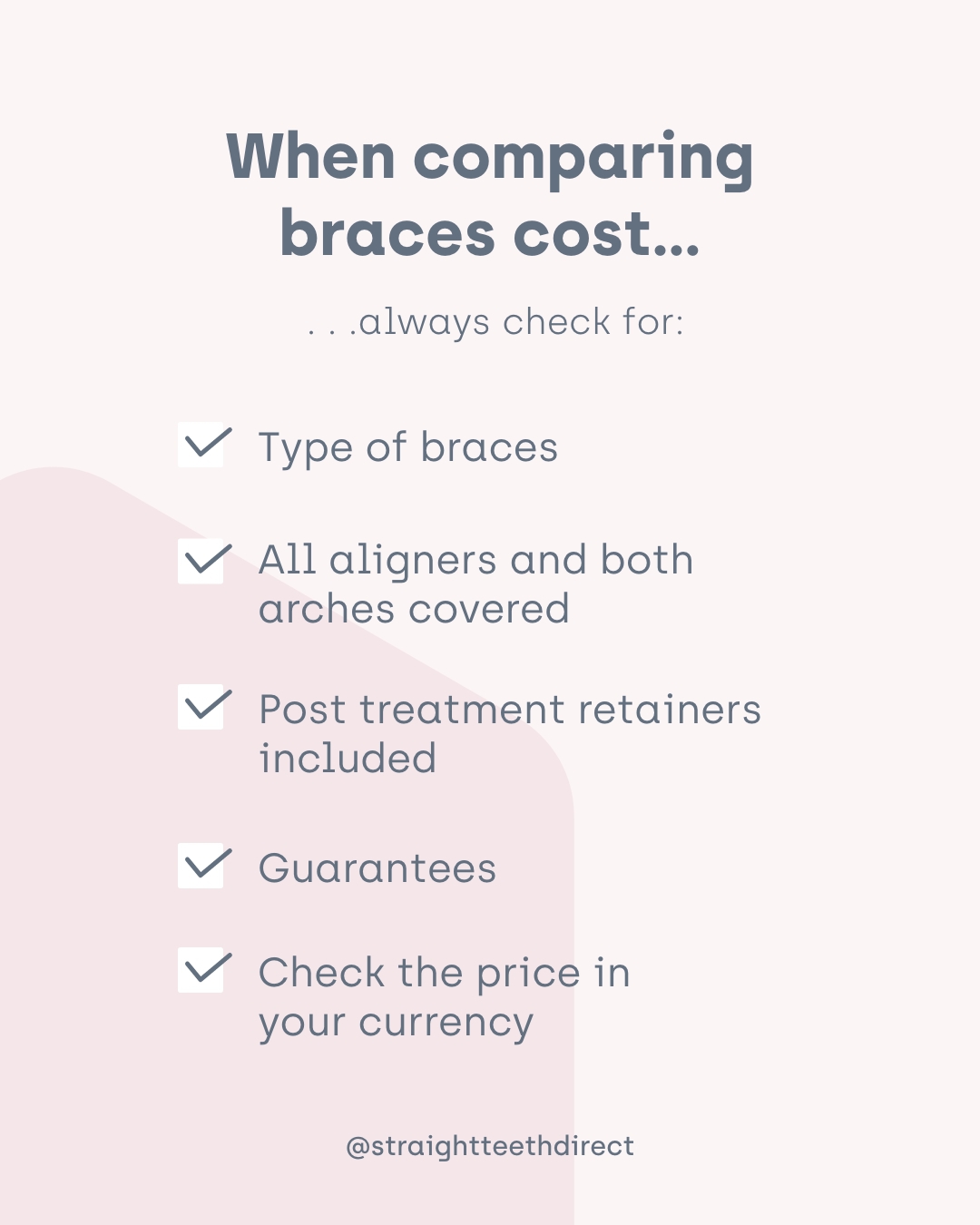 how to compare braces quotes