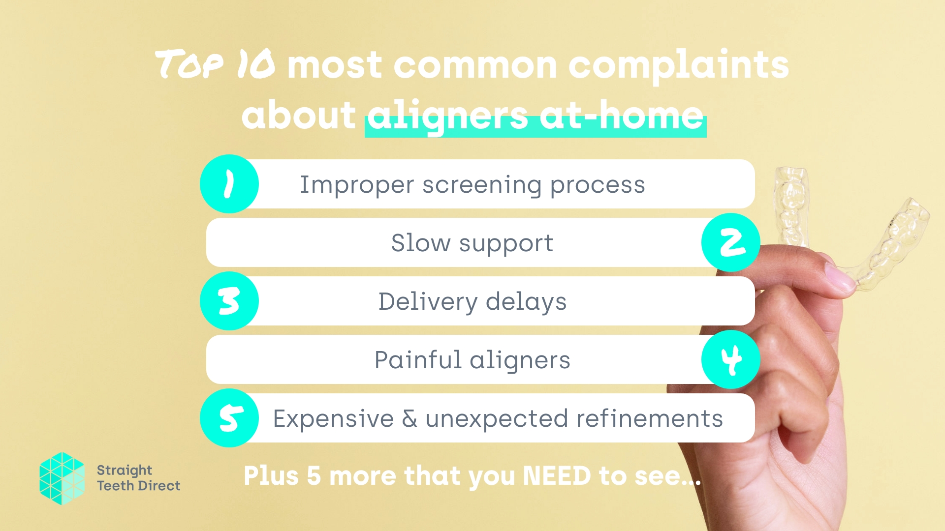 Common Customer Complaints with other aligner at home companies