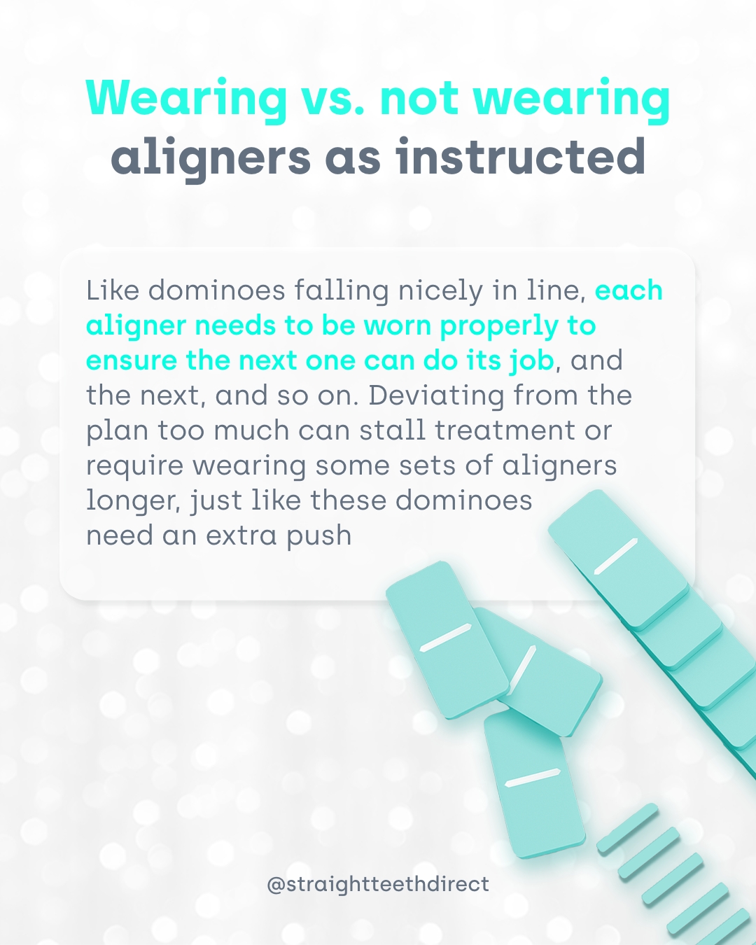 wearing aligners vs not wearing