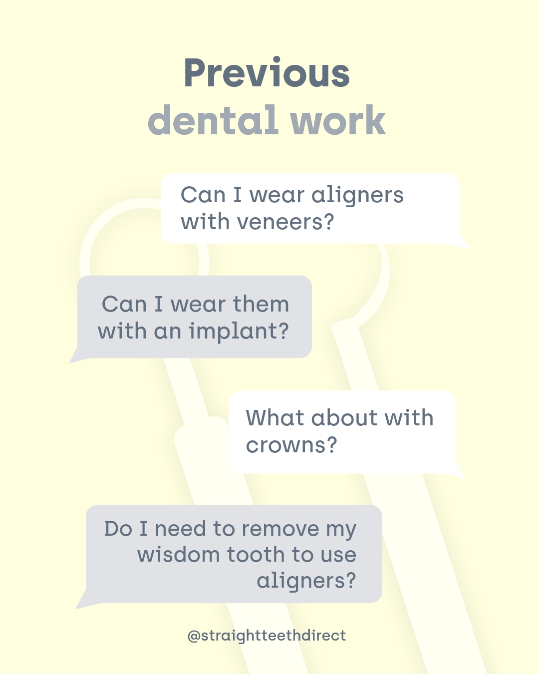 Pre teeth aligners dental work